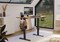 Electric Standing Desk, Adjustable Height Stand up Desk, 48x24 Inches Sit Stand Home Office Desk with Splice Board, Black Frame/Rustic Brown Top